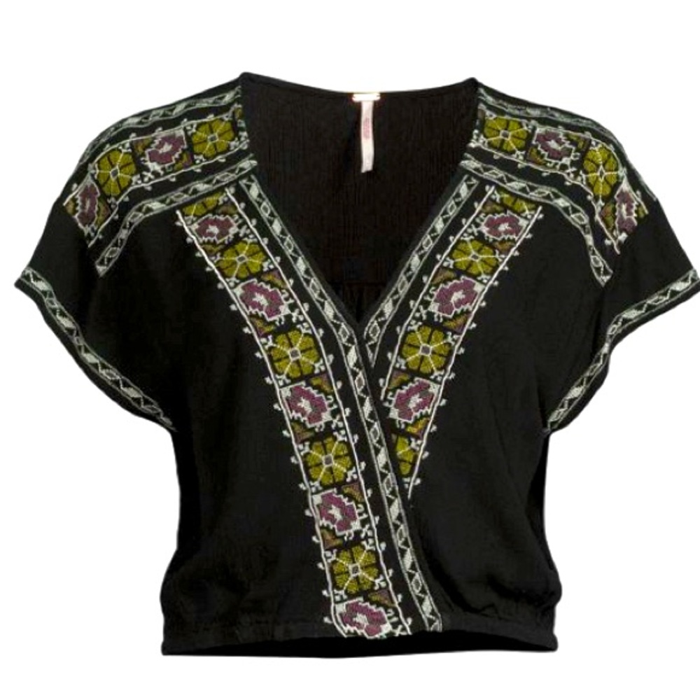 SALE!!! Free People Luca woven crop top, Size Medium